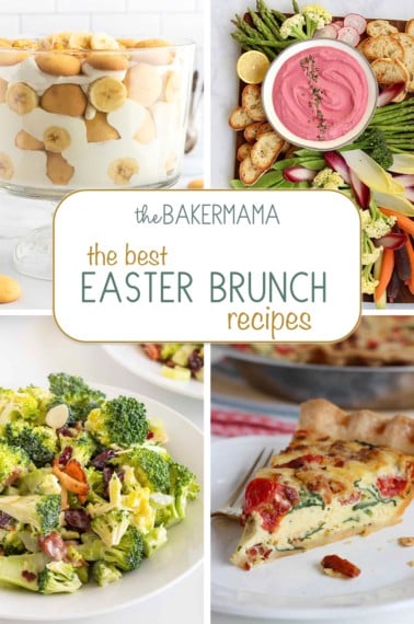The Best Banana Pudding, whipped beet ricotta, broccoli salad, and BLT Quiche.
