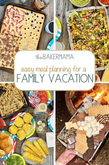 Sheet pan pancakes, sheet pan nachos, build your own cheeseburger, and a s'mores tray.
